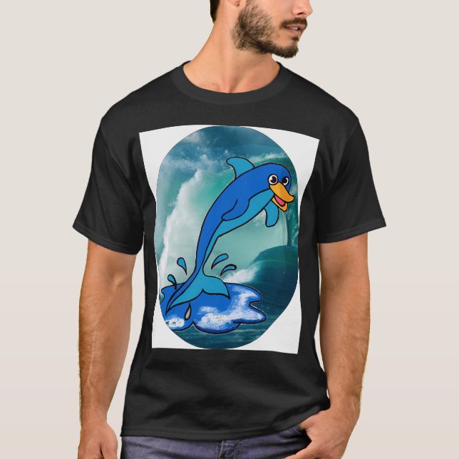 SPRINGENDER FISCH T-Shirt (Vorderseite)