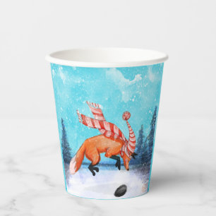 Springender Fuchs Papiertasse Pappbecher