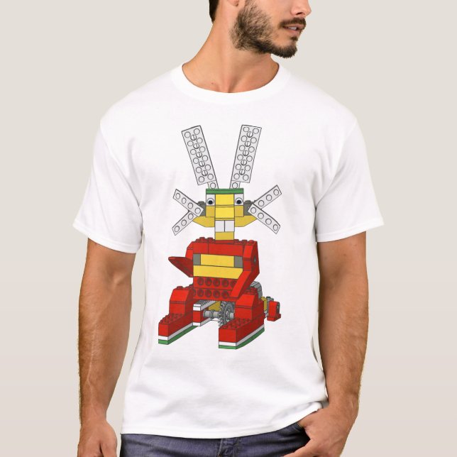 Springender Häschen-T - Shirt (Vorderseite)