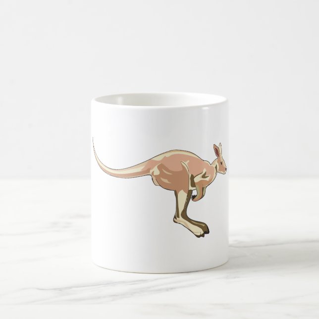 Springender Känguru Tasse (Mittel)