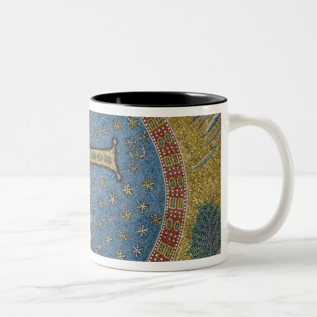 Springender Punkt gemmata Zweifarbige Tasse (Rechts)