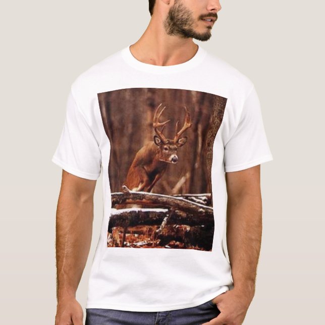 Springender Whitetail-Dollar T-Shirt (Vorderseite)
