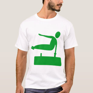 Springendes Pferd - Grasgrün T-Shirt