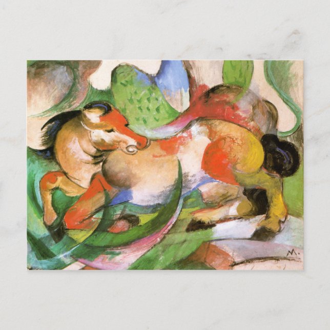 Springendes Pferd (Springendes Pferd) Postkarte (Vorderseite)