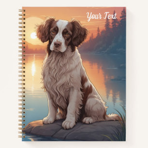 Springer Spaniel am See Notizbuch