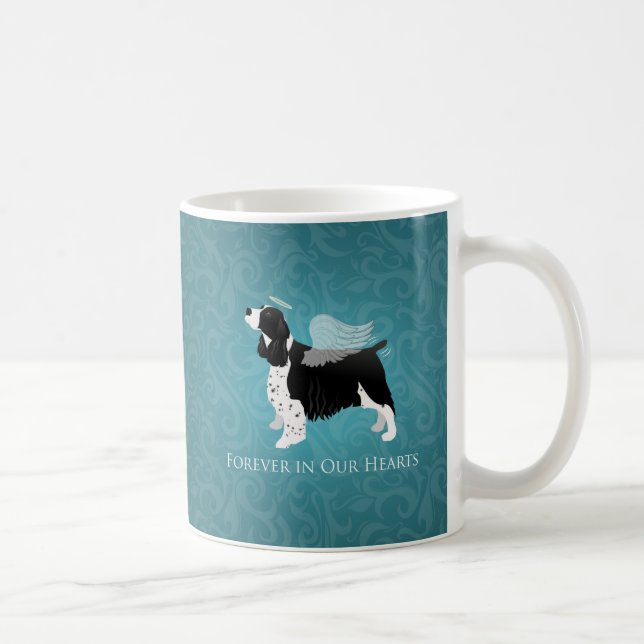 Springer Spaniel Angel Dog Pet Memorial Design Tasse (Rechts)