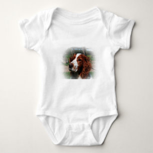 Springer Spaniel Dog Art Baby Strampler