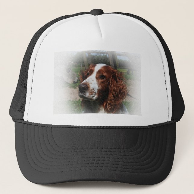 Springer Spaniel Dog Art Truckerkappe (Vorderseite)