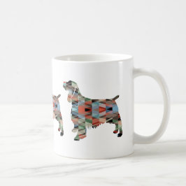 Springer Spaniel Dog Geometrische Silhouette Karie Tasse