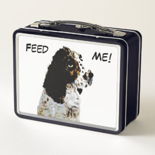 Springer Spaniel Dog Pet Portrait Metall Brotdose
