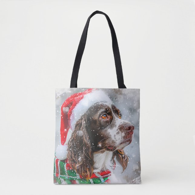 Springer Spaniel Dog Weihnachtsfest (Vorderseite)