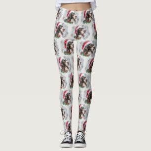 Springer Spaniel Dog Weihnachtsfest Leggings