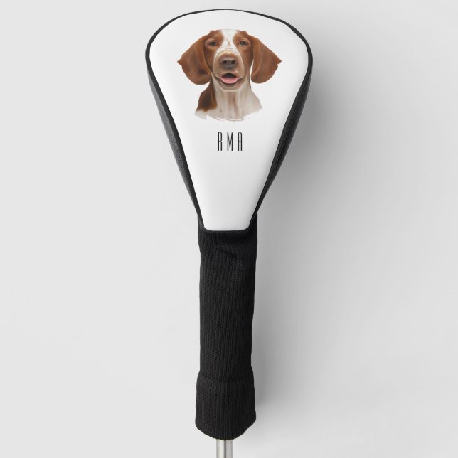 Springer-Spaniel Golf Headcover (Vorderseite)