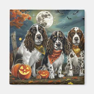 Springer Spaniel Halloween Gruselig Magnet
