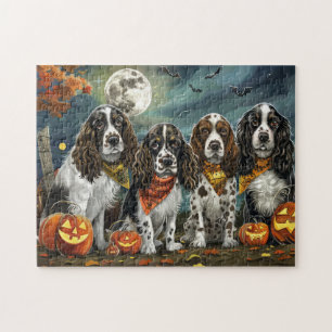 Springer Spaniel Halloween Gruselig Puzzle