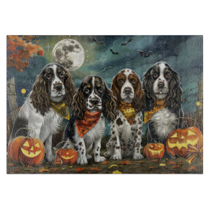 Springer Spaniel Halloween Spooky Schneidebrett