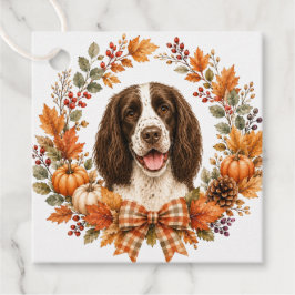 Springer Spaniel Herbst Geschenkanhänger