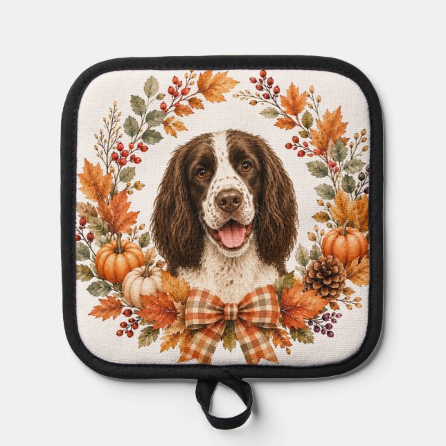 Springer Spaniel Herbst Topflappen (Vorderseite)