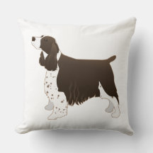 Springer Spaniel Hund Grundzucht Silhouette Brown