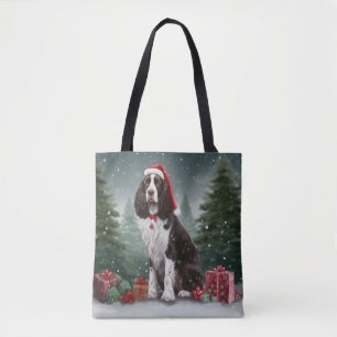 Springer Spaniel Hund in Schneeweihen