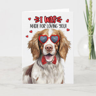 Springer Spaniel Hund Made for Love You Valentine Feiertagskarte