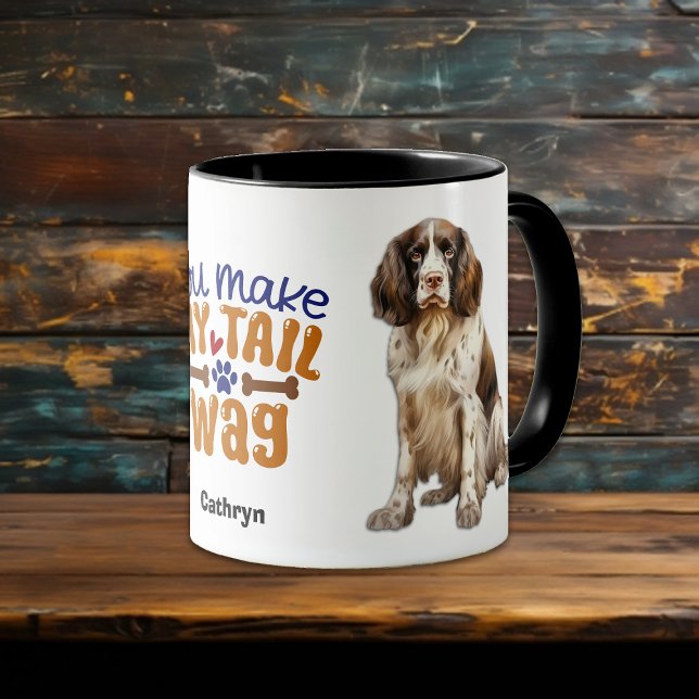 Springer Spaniel Hund Sie machen meinen Schwanz Wa Tasse (Von Creator hochgeladen)