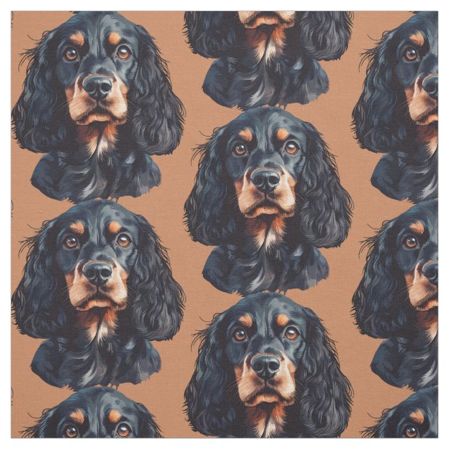 Springer Spaniel Hund Spaß Tier Kunst Stoff (Muster)