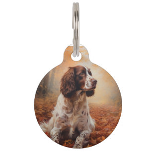 Springer Spaniel im Herbst Leaves Fall Inspiriert Haustiermarke
