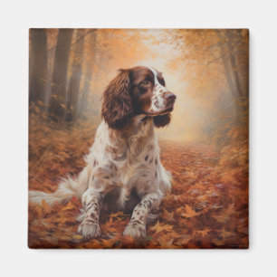 Springer Spaniel im Herbst Leaves Fall Inspiriert Magnet