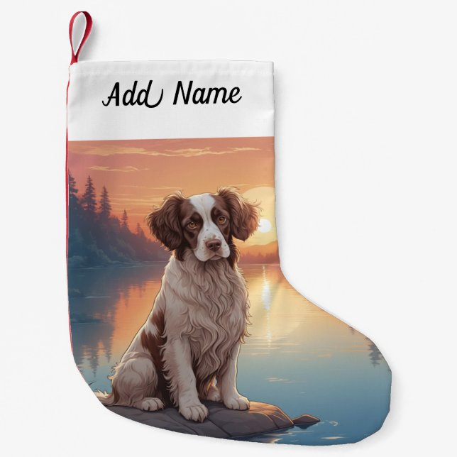 Springer Spaniel  Kleiner Weihnachtsstrumpf (Vorderseite)
