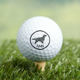 Springer Spaniel Niedlich Pet Hund Silhouette Y&B Golfball