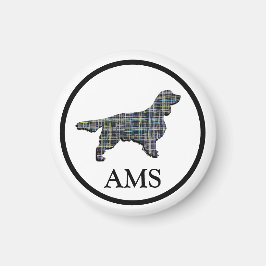 Springer Spaniel Niedlich Pet Hund Silhouette Y&B Magnet