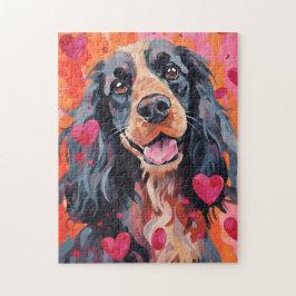 Springer Spaniel Valentinstag Puzzle