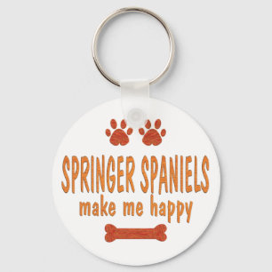 Springer-Spaniels machen mich glücklich Schlüsselanhänger