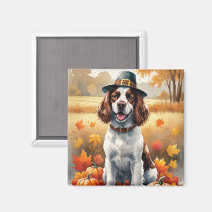 Springer Spanier im Herbst hinterlässt Erntedank A Magnet