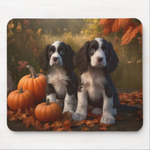 Springer Spanier Welpe Autumn Delight Pumpkin Mousepad