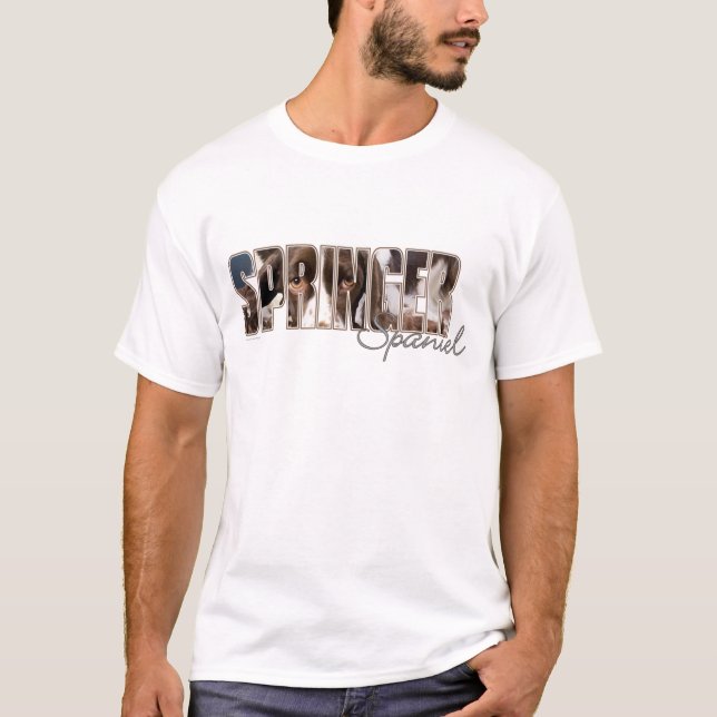Springerspaniel-Augen T-Shirt (Vorderseite)
