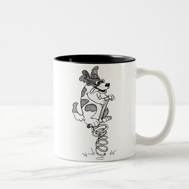 SpringerSpaniel Zweifarbige Tasse (Rechts)