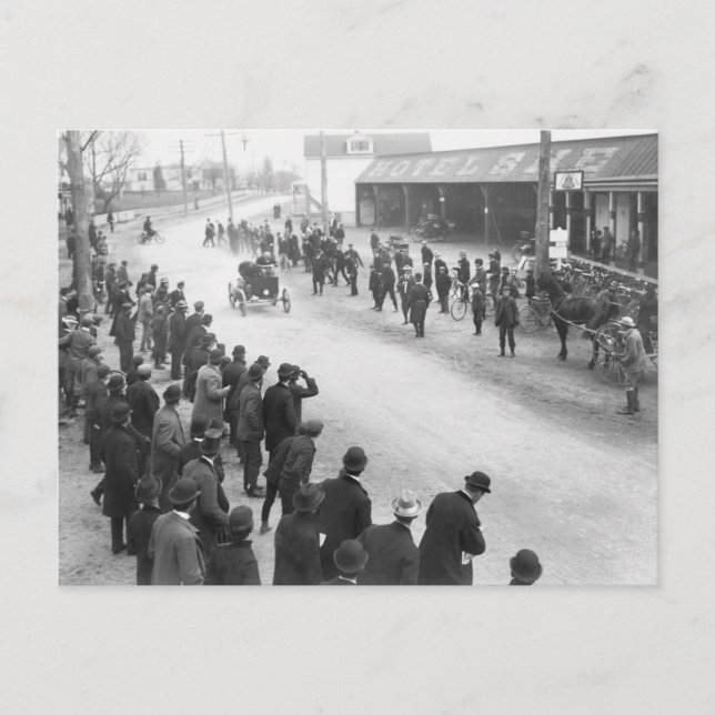 Springfield Auto Race: 1900 Postkarte (Vorderseite)