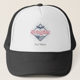 Springfield City Illinois United Staaten Retro USA Truckerkappe