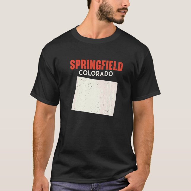 Springfield Colorado USA Staat America Travel Colo T-Shirt (Vorderseite)