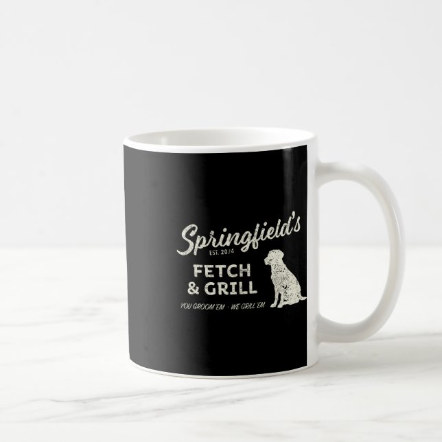 Springfield Eating Pets - Fetch And Grill Lustiger Kaffeetasse (Rechts)