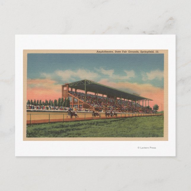 Springfield, IL - Staat Fair Grounds Pferd Postkarte (Vorderseite)