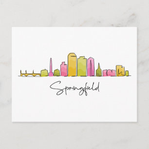 Springfield ILLINOIS Postkarte