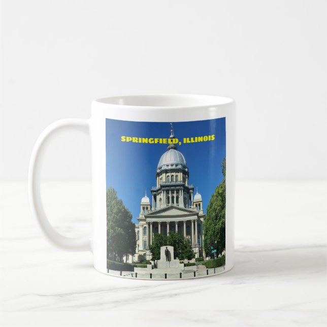 Springfield, Illinois Staat Hauptstadt Gebäude Kaffeetasse (Links)