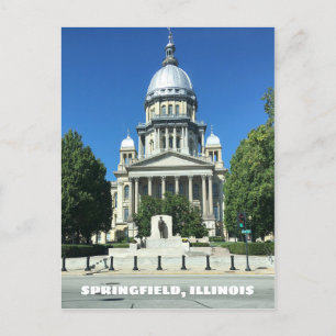 Springfield, Illinois Staat Hauptstadt Gebäude Postkarte