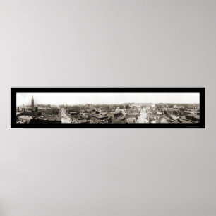 Springfield MA Panview Foto 1913 Poster