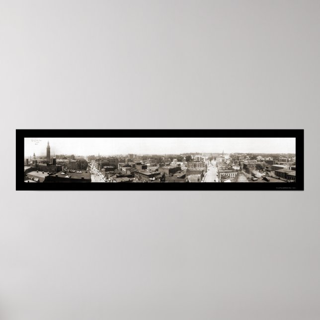 Springfield MA Panview Foto 1913 Poster (Vorne)