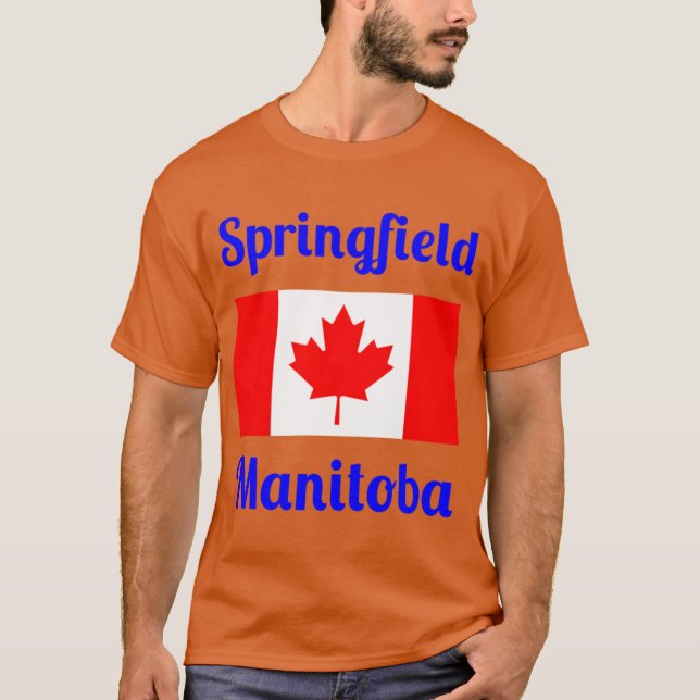 Springfield Manitoba Canada Stylish Prints T-Shirt (Vorderseite)