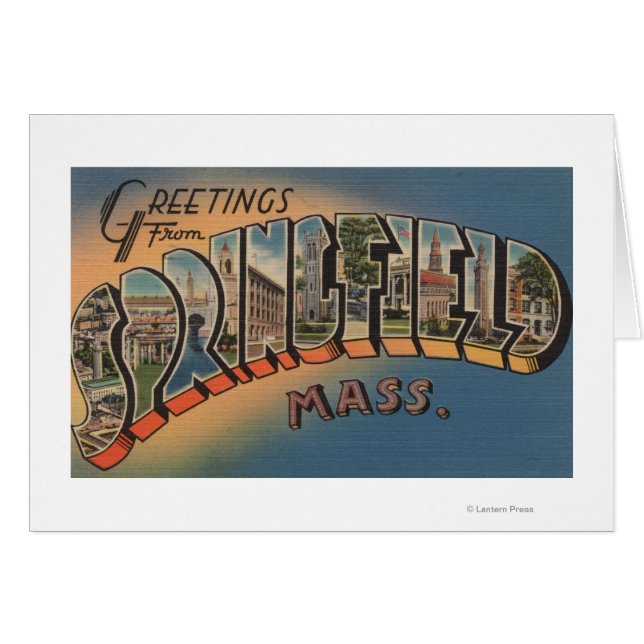 Springfield, Massachusetts - Großbuchstaben 2 (Vorderseite (Horizontal))